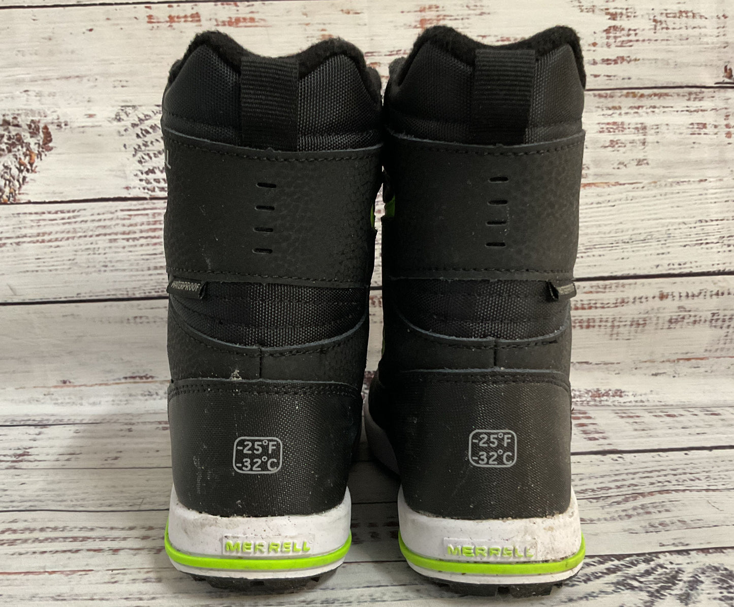 Merrell Snow Bank 3.0 Boy's Black Snow Boots Size 12 MK265035