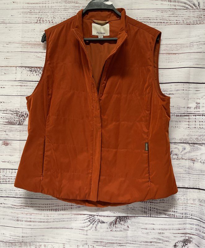 Women's Faconnable Rust Vest Size XL