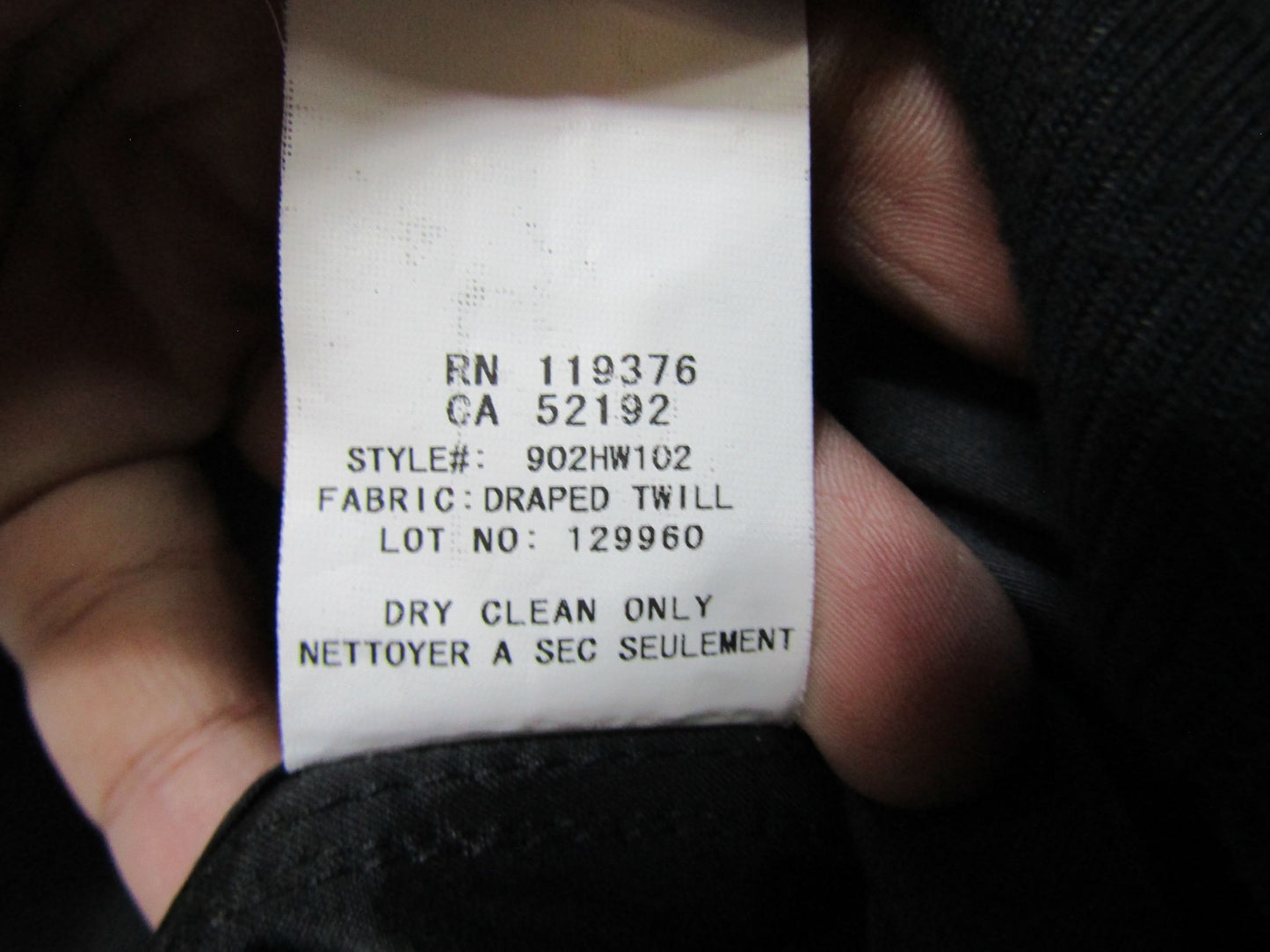 Helmut Lang Women's Black Cotton Blend Moto Jacket Size S