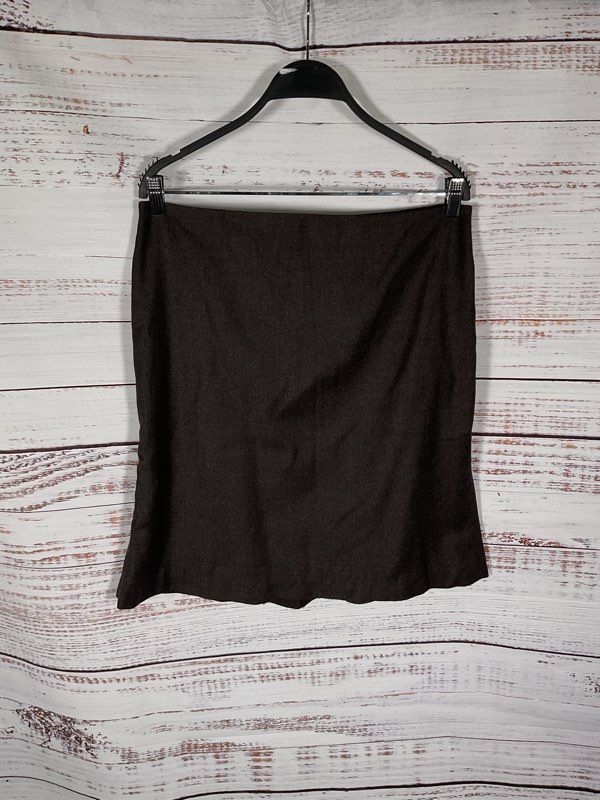 NEW Jill Sander Women's Brown Wool Blend Skirt - Size 42 Made in Italy