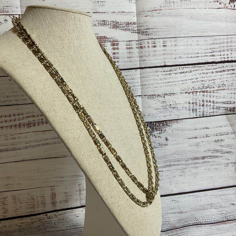 VTG. CORO Two Strand Chain Necklace- 30"