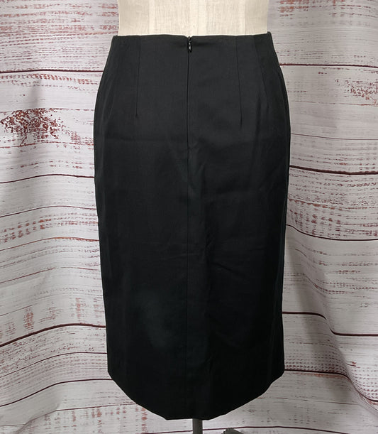 Dries Van Noten Vintage Straight Pencil Skirt Black 40