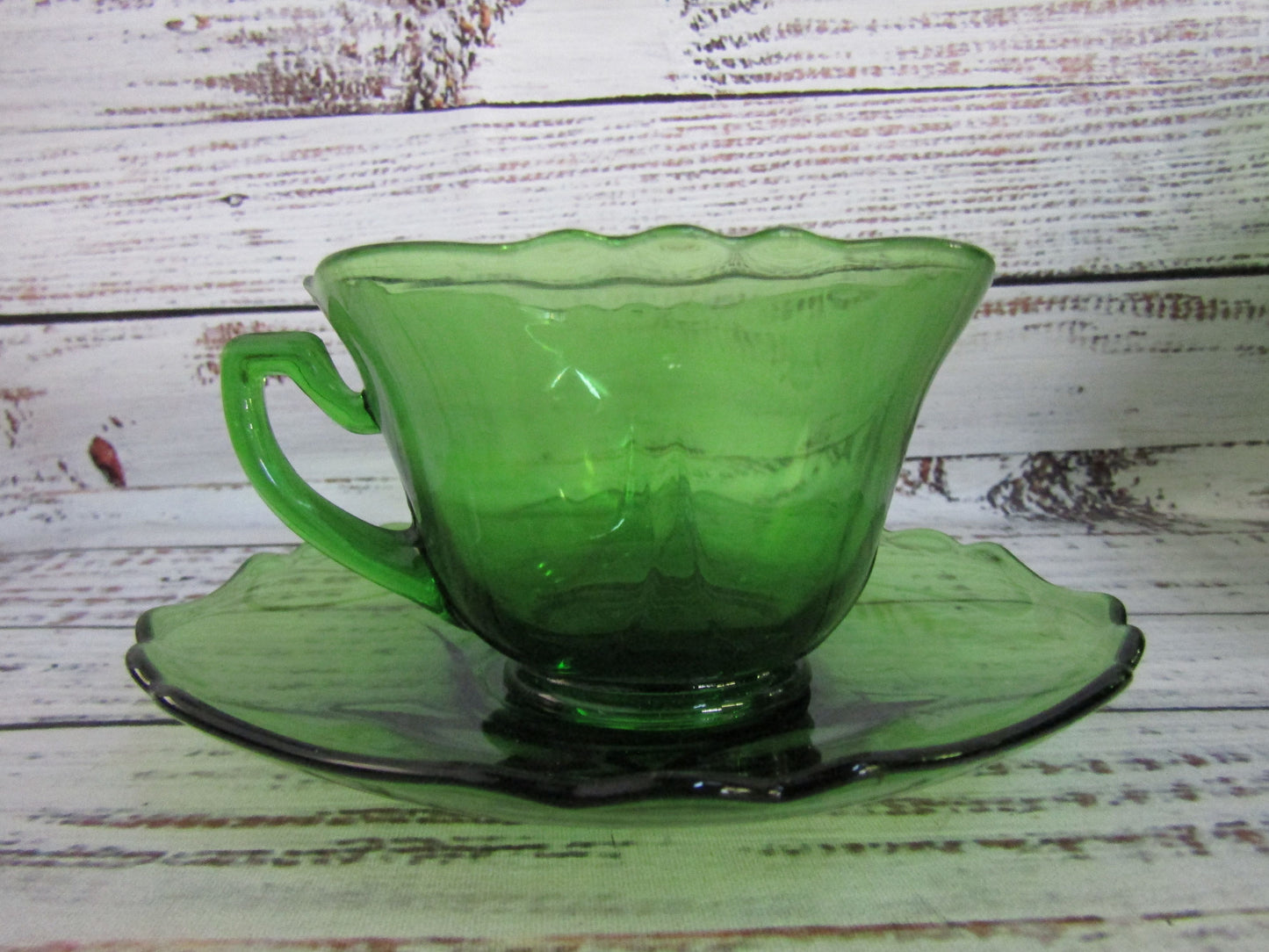 Cambridge 3400 Dark Emerald Green Cup & Saucer Set of 27