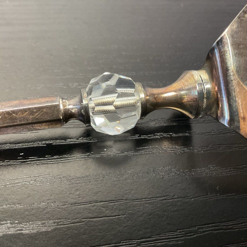 Swarovski Crystal Silver Plated Cake Trowel Serving Ware