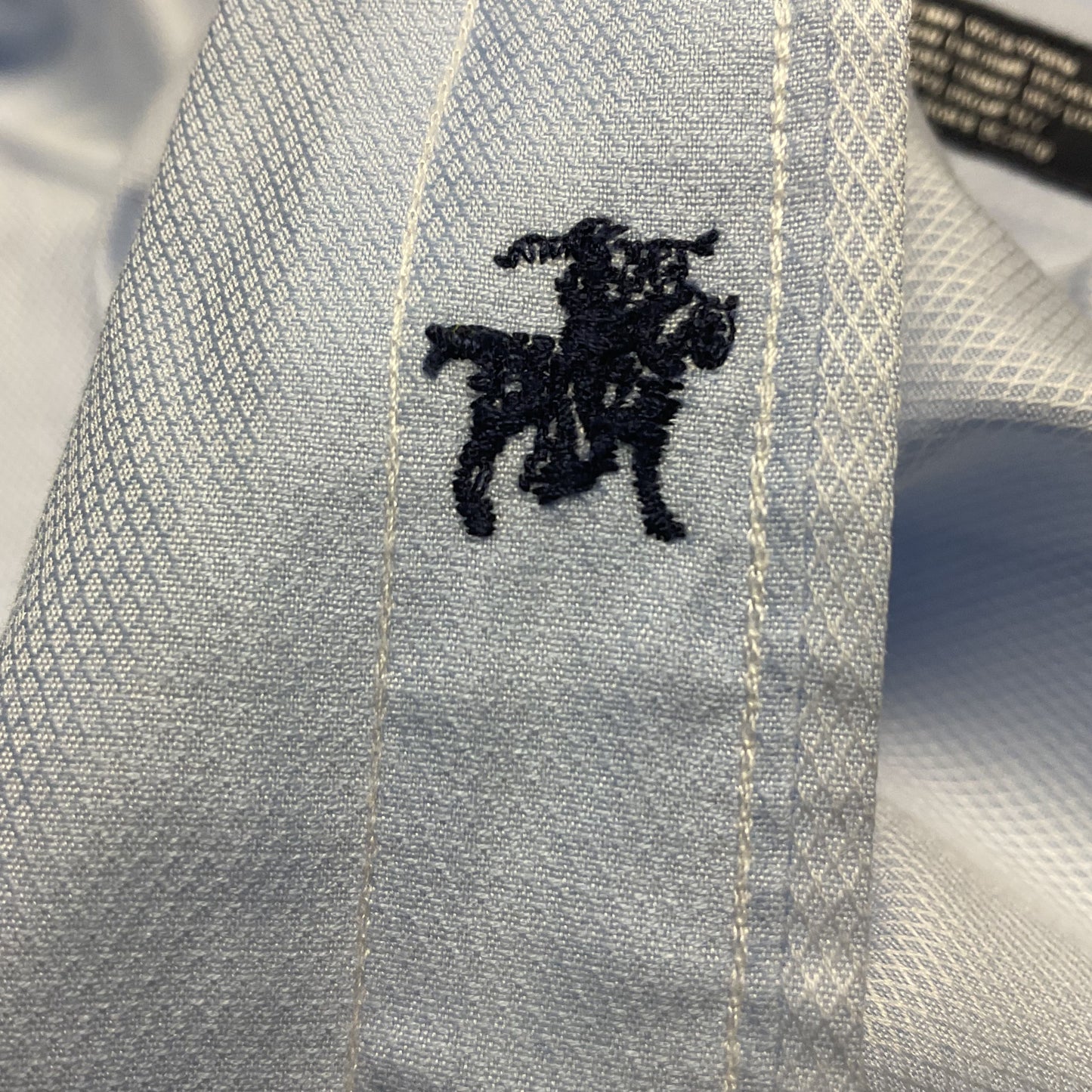 Hart Schaffner Marx Blue Button Up Long Sleeve Dress Shirt - Size 16.5 33