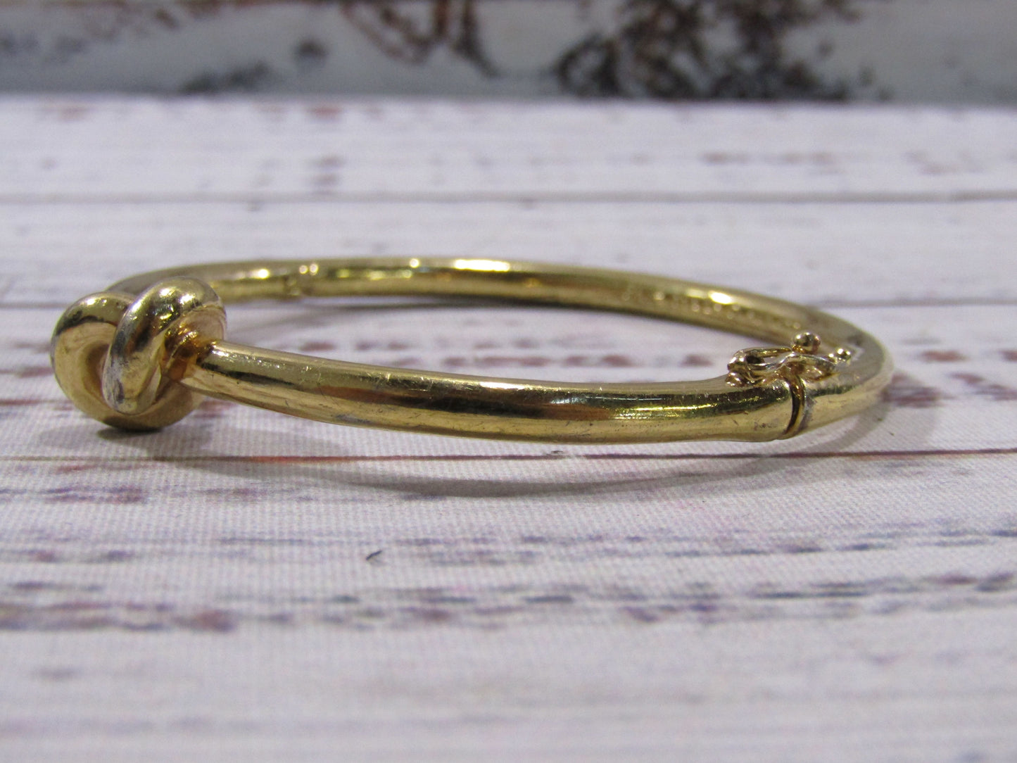 Kate Spade Gold Plated Love Knot Bracelet & Pink Spade Enamel Bangel Bracelet