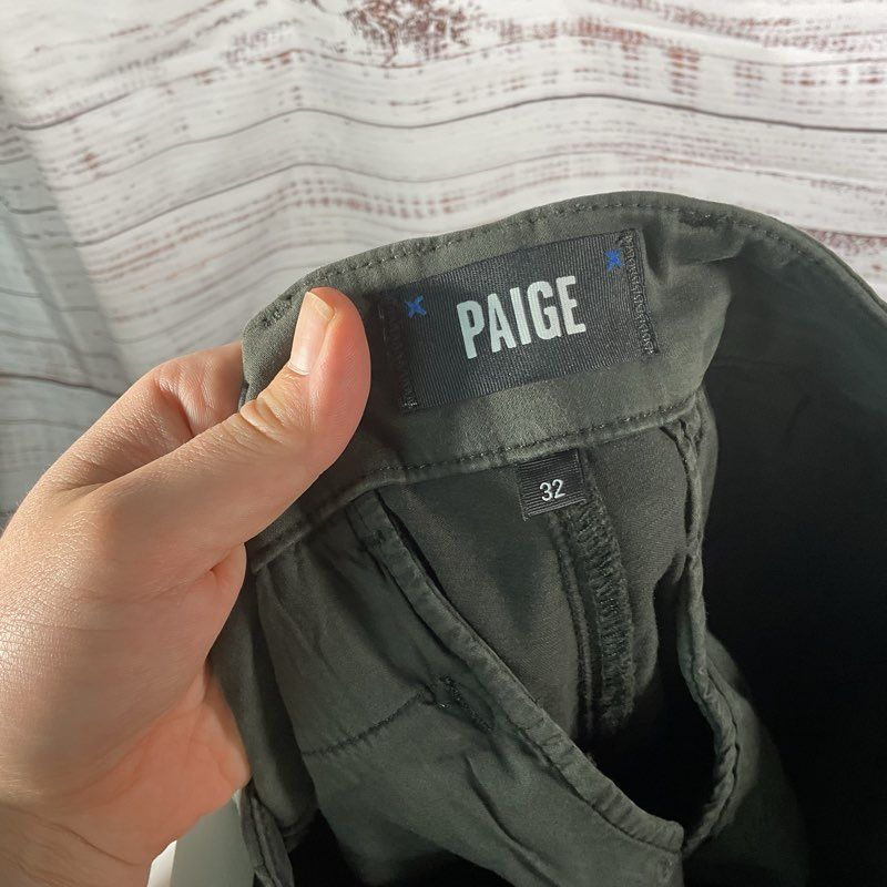 NWT Paige Shaded Glen Green Ronin Cargo Pants - Size 32