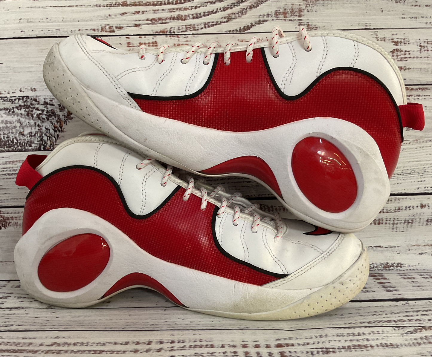 Nike Air Zoom Flight 95 True Red Men's Basketball Sneakers Size 9 DX1165-100