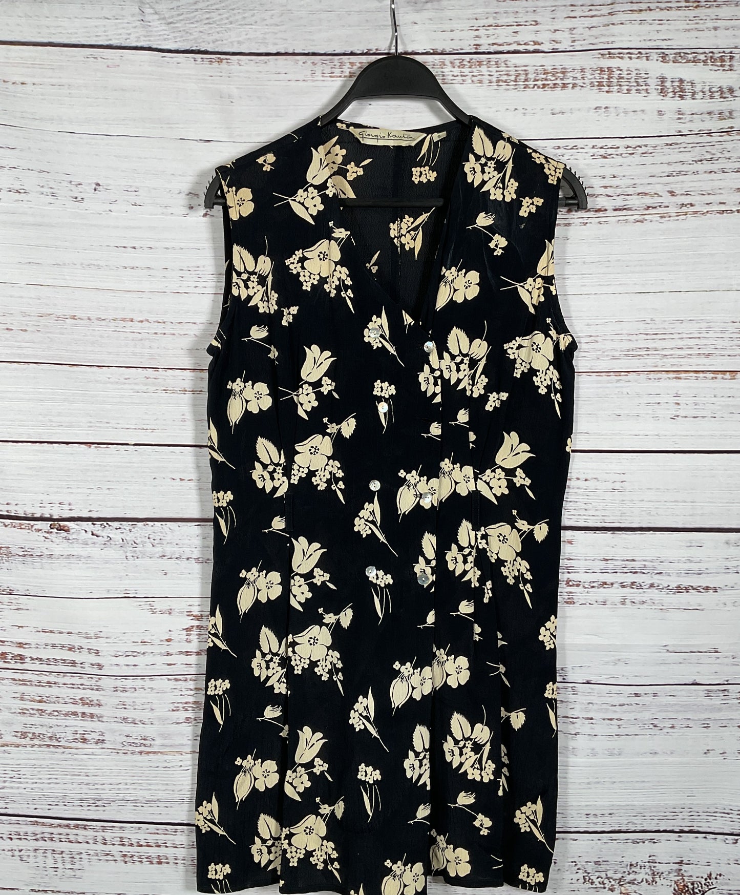 Giorgio Kauten Vintage Floral Print Romper Black S