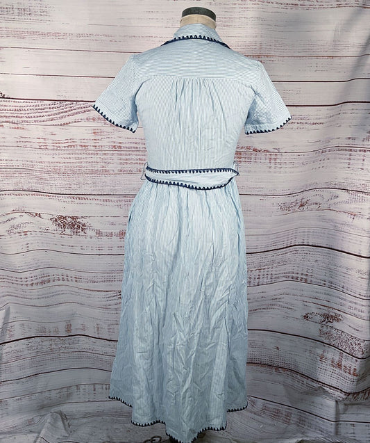 Roller Rabbit Heritage Stripe Jillian Dress Blue XS