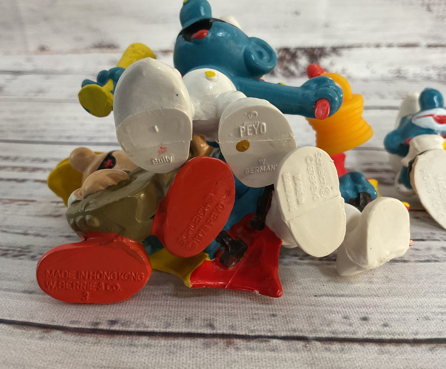 Vintage Schleich Peyo Smurfs Lot of 13