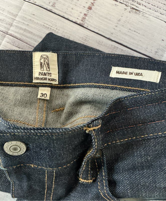 Men's Hiroshi Kato Cuffed Jeans Size 30 Retail $248