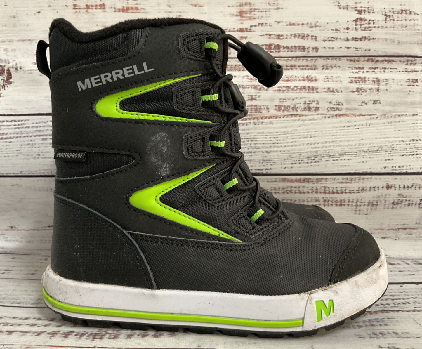 Merrell Snow Bank 3.0 Boy's Black Snow Boots Size 12 MK265035