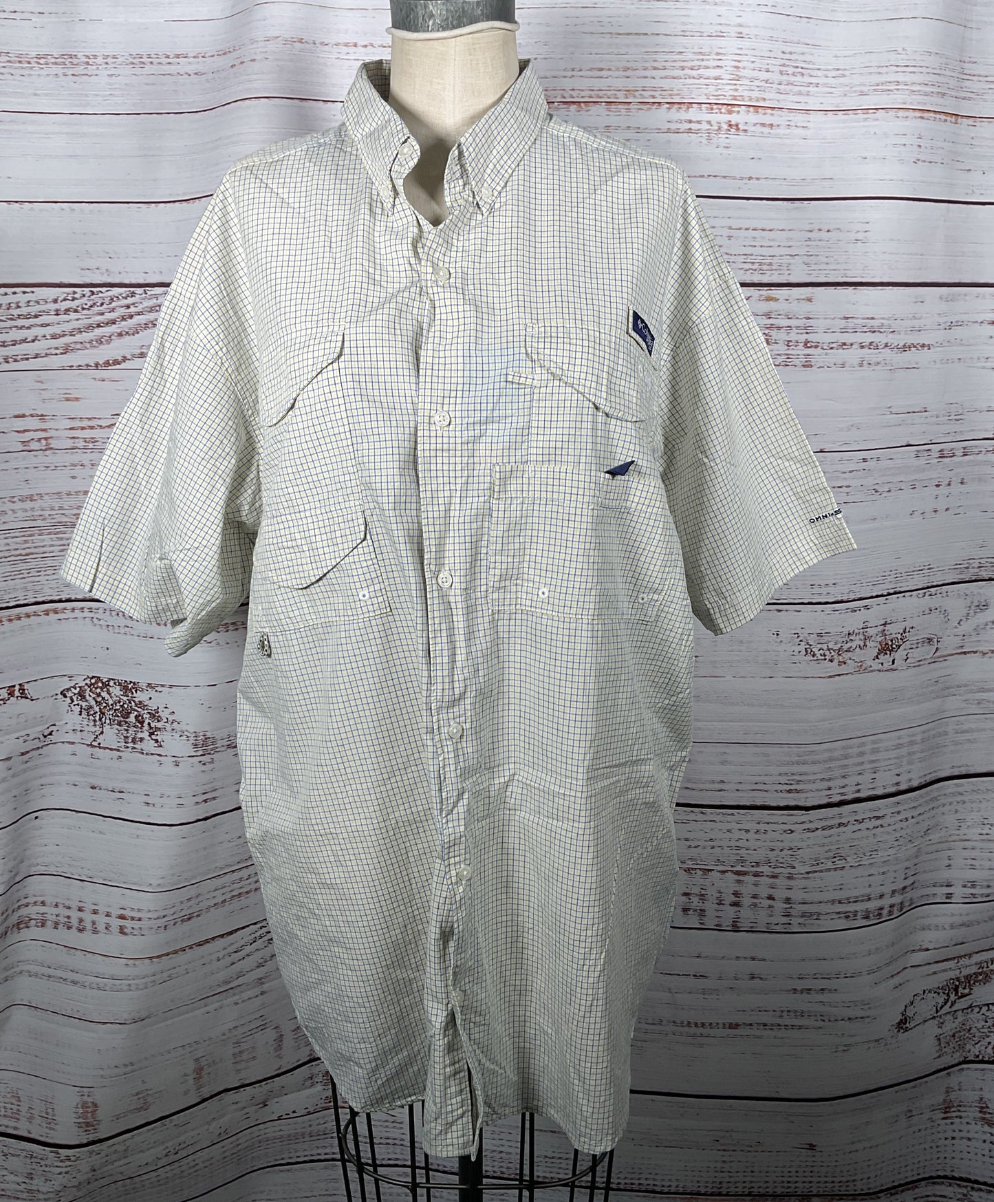Columbia PFG Bonehead Omni-Shade Vented Fishing Shirt Cream XL