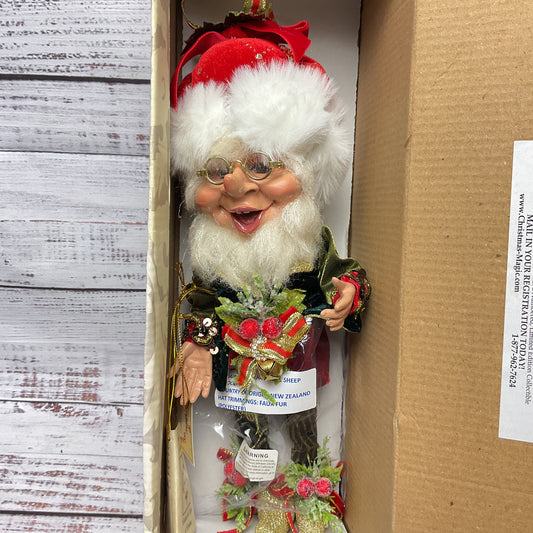 Mark Roberts Christmas Ornament Elf Wool Beard 215/900 12"