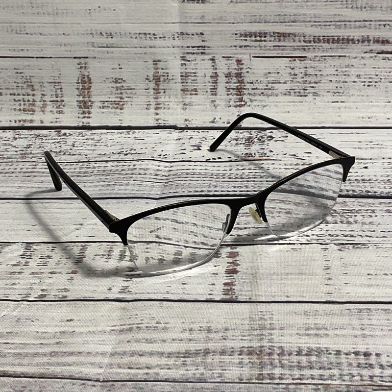 DKNY DK3000 001 Black Half Rim Glasses FRAMES ONLY