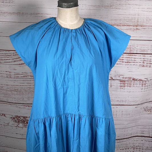 NWT COS Womens Tiered Cap Sleeve Ruffle Long Dress- SZ EUR34/ 6/8 US (OVERSIZED)