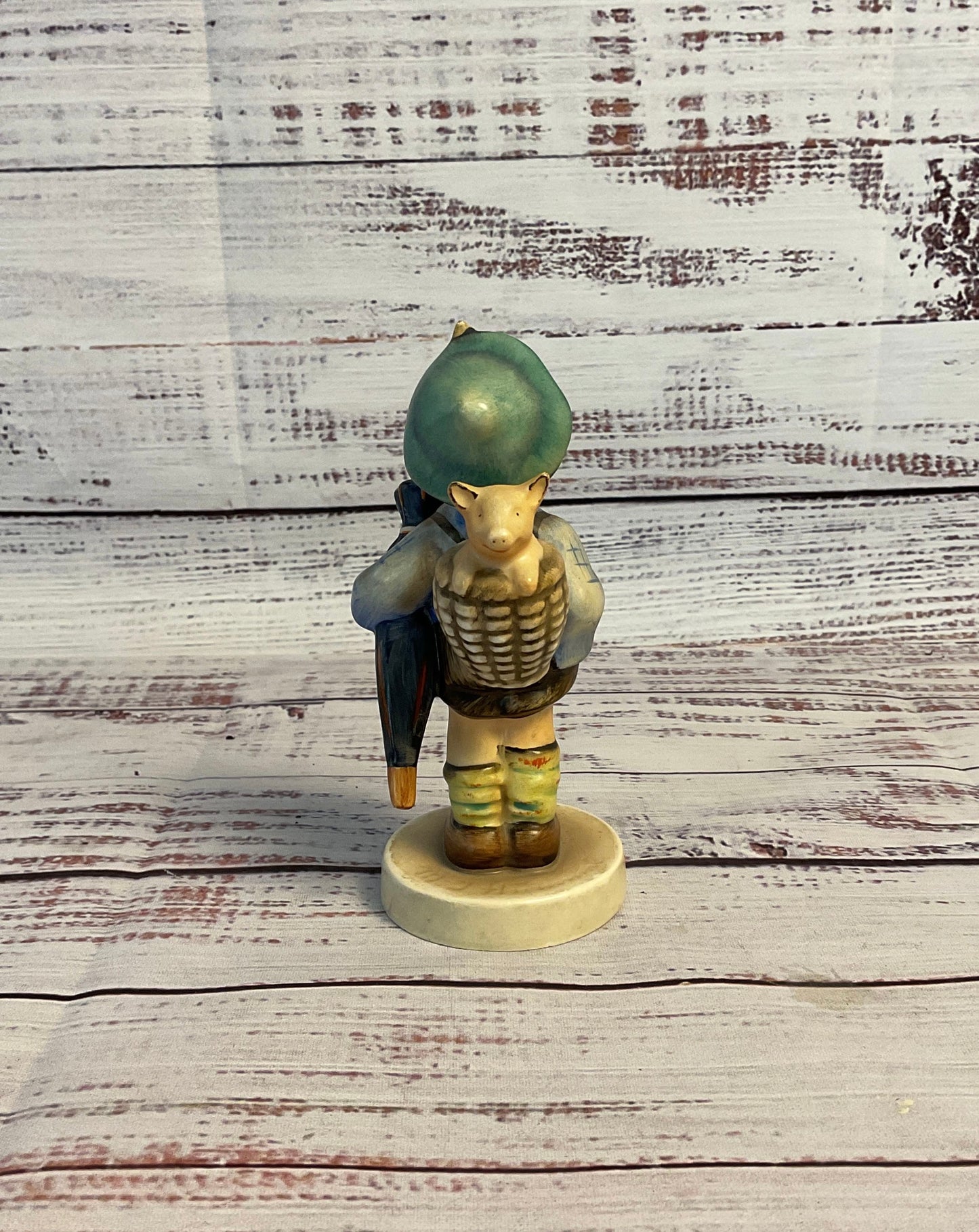 W. Goebel Porcelain "Home From Market" German Boy Figurine
