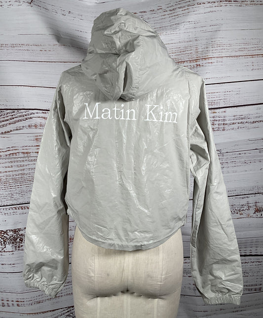 Matin Kim Cropped Hoodie Gray S