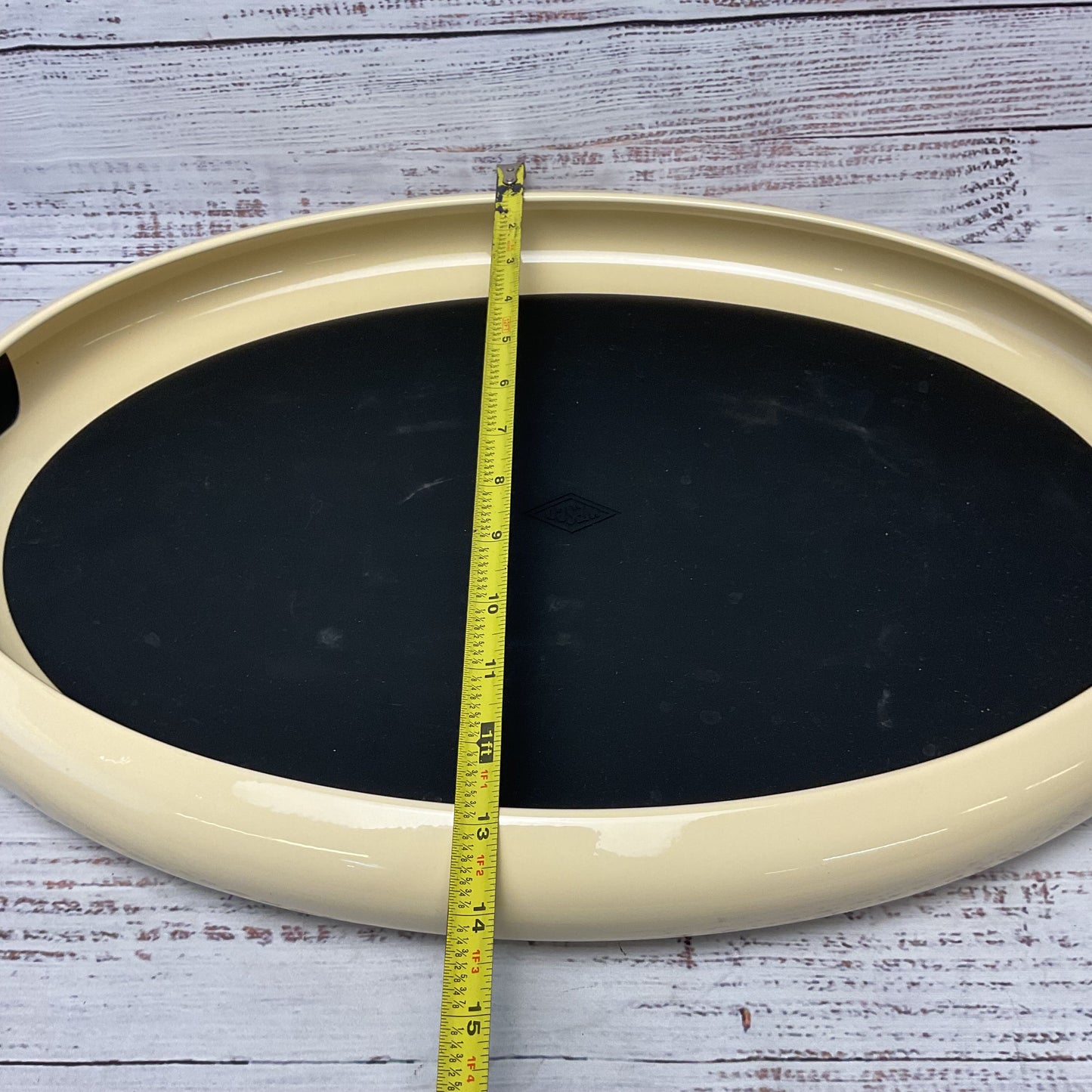 Wesco Spacy Oval Serving Tray Almond Beige 20"