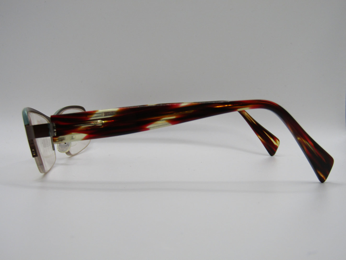 Face A Face Loris Women's Half-Rim Rectangular Eyeglasses Frame Made in France