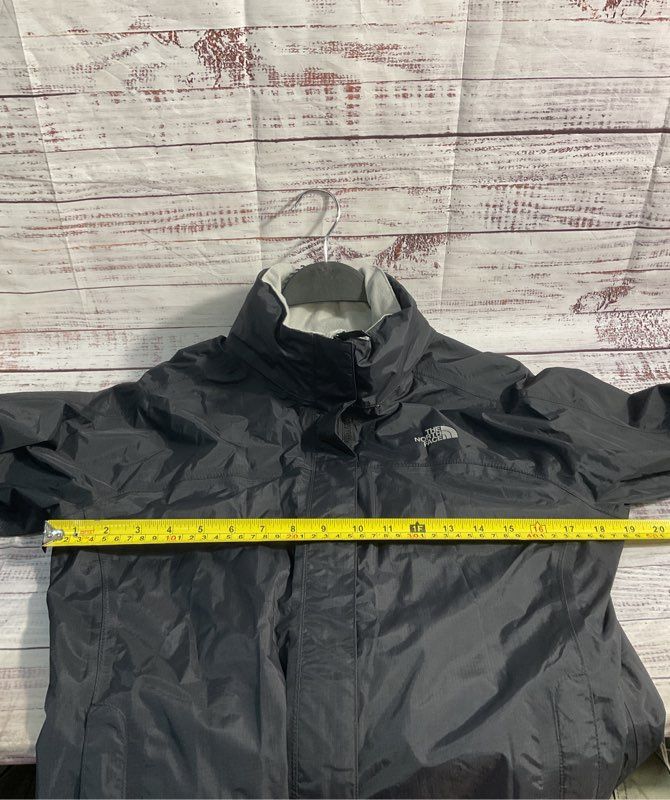 The North Face Girl's Black Windbreaker Zip Up Nylon Jacket Size 18