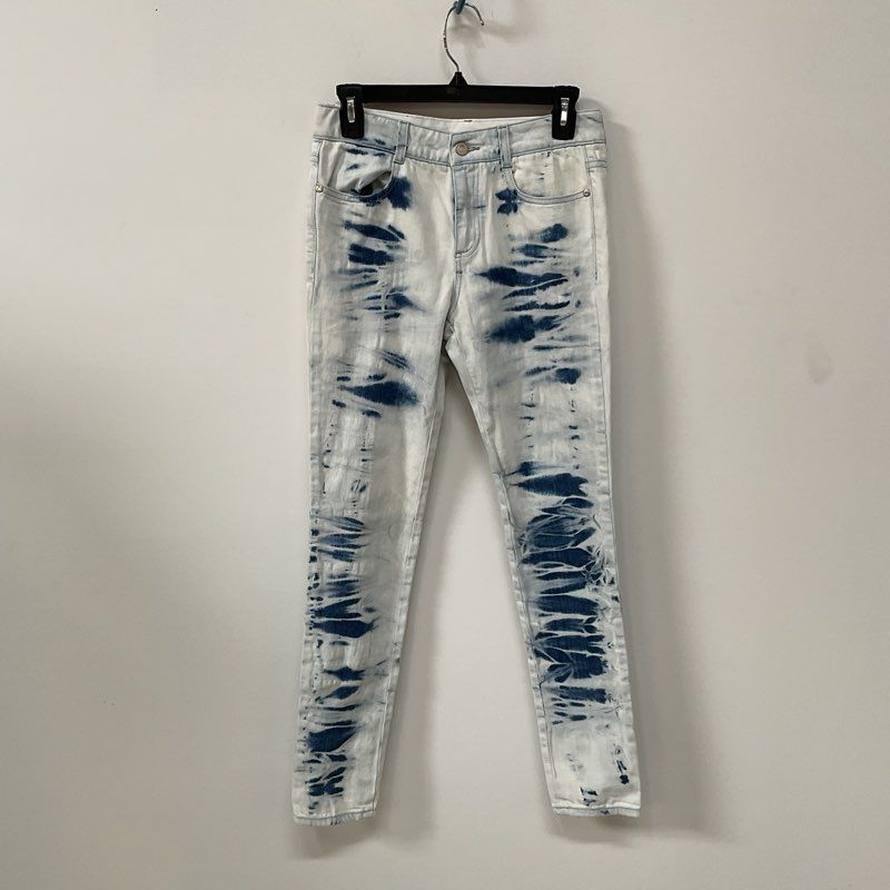 Stella Mccartney Hand Dyed Light Acid Wash Skinny Jeans - Size 27