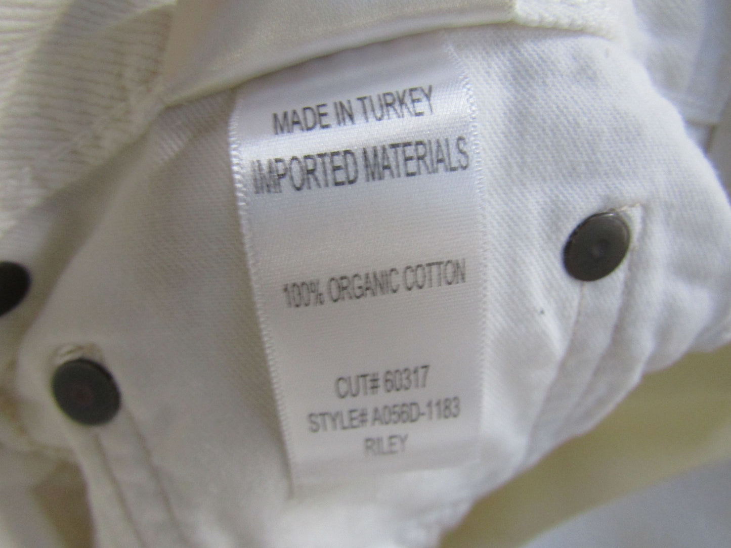 Agolde Riley Women's White Distressed High Rise Straight Crop Jeans Size 26