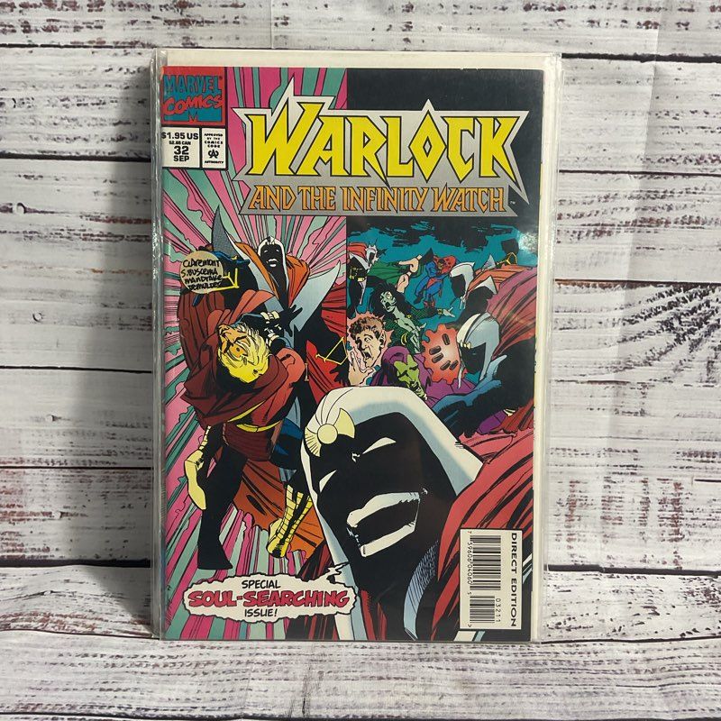 Lot Of 6 Warlock And The Infinity Watch #3 6 7 8 14 32 Vintage Marvel Comics