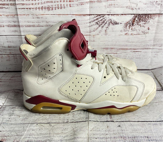 Nike Air Jordan 6 Retro Sneakers White Kids Youth 7Y