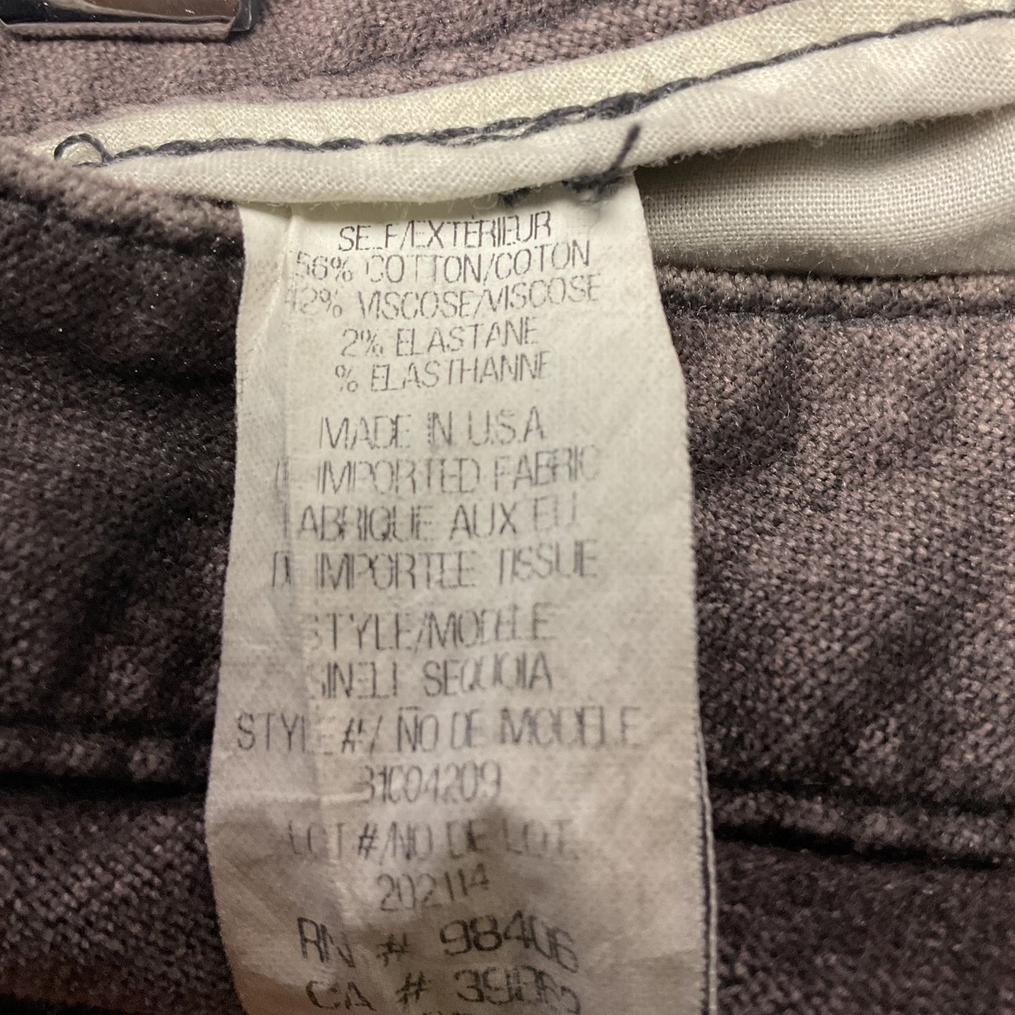 Theory Brown Velvet Flared Ankles Pants - Size 0