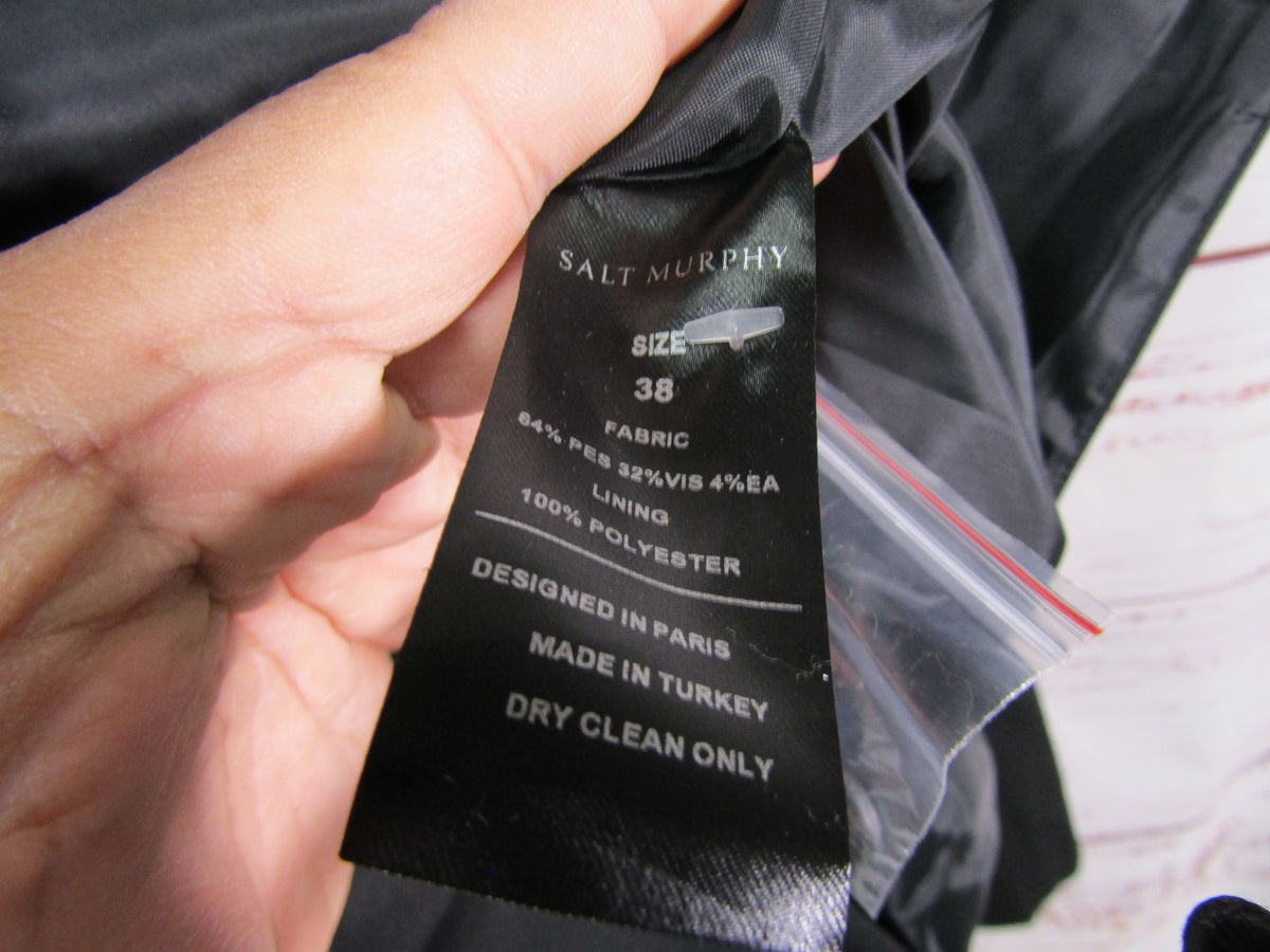 Salt Murphy Yannis Men's Black Blazer Jacket Size 38