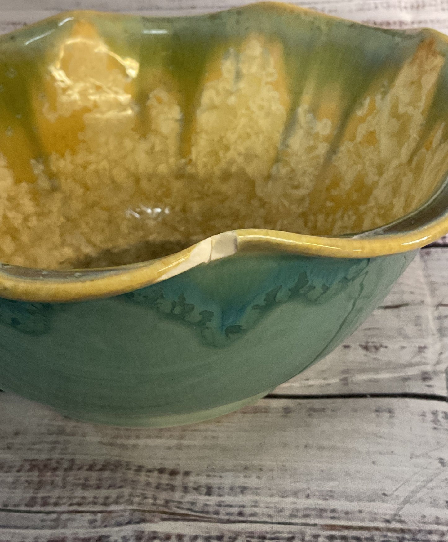 Edgecomb Ceramic Glazed Crystalline Bowl Multicolor
