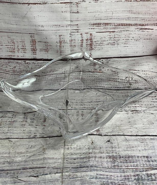 Villeroy & Boch Vintage Crystal New Wave Modern Square Bowl Dish Clear