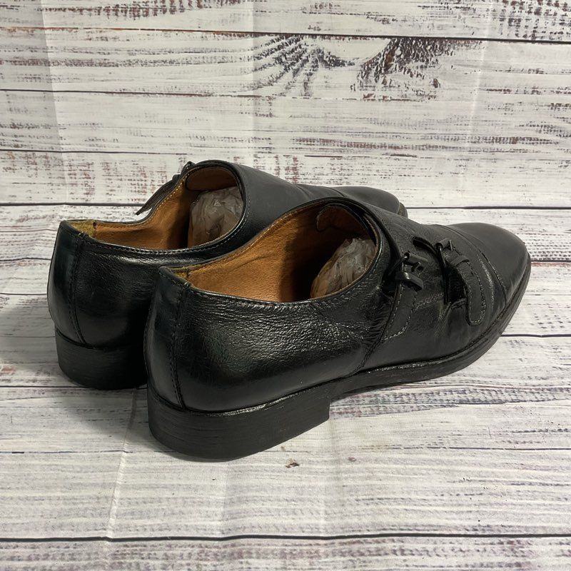 Johnson & Murphy Black Monk Strap Dress Shoe Men 9.5