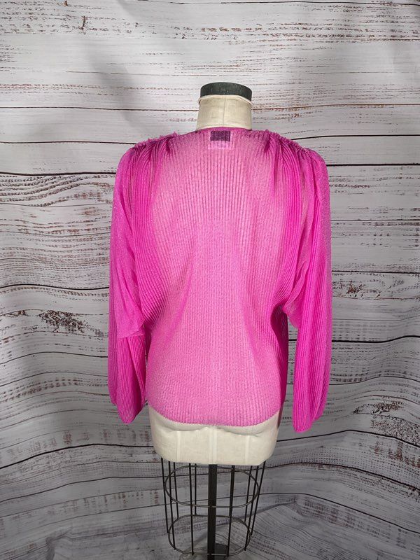 Forte Forte Women's Pink Sheer Long Sleeve Blouse Size 1 Made in Italy