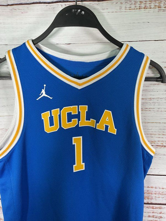 UCLA Bruins Air Jordan Nike #1 Basketball Jersey Blue Youth XL