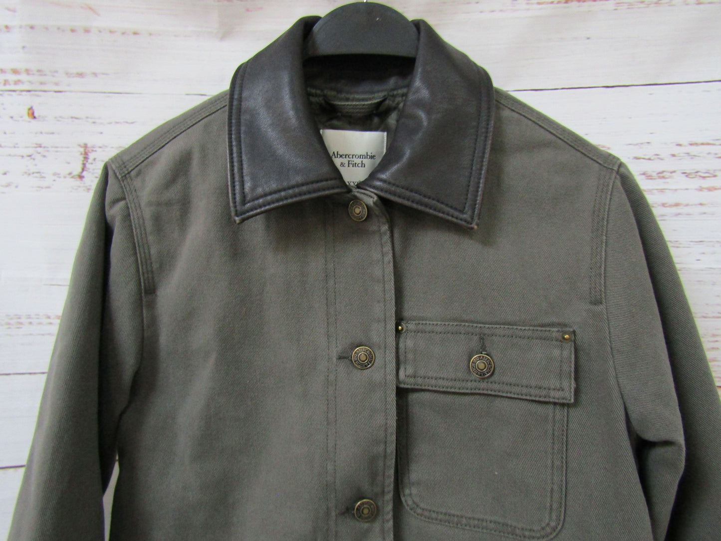 Abercrombie & Fitch Women's Green Workwear Jacket Size XXS