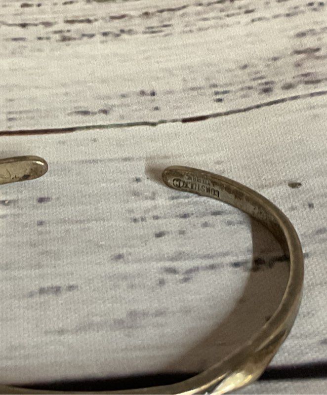 Comstock Sterling Silver Cuff Bracelet "Great Thing are in Future"