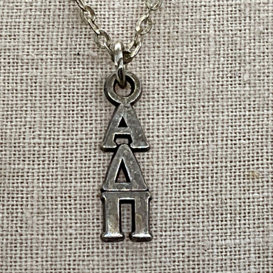 Sterling Silver Alpha Delta Pi Sorority Pendant 16.25" Chain Necklace- 2.60g