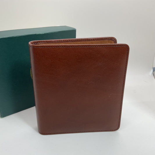 NEW LEVENGER Brown Leather Business Card Case