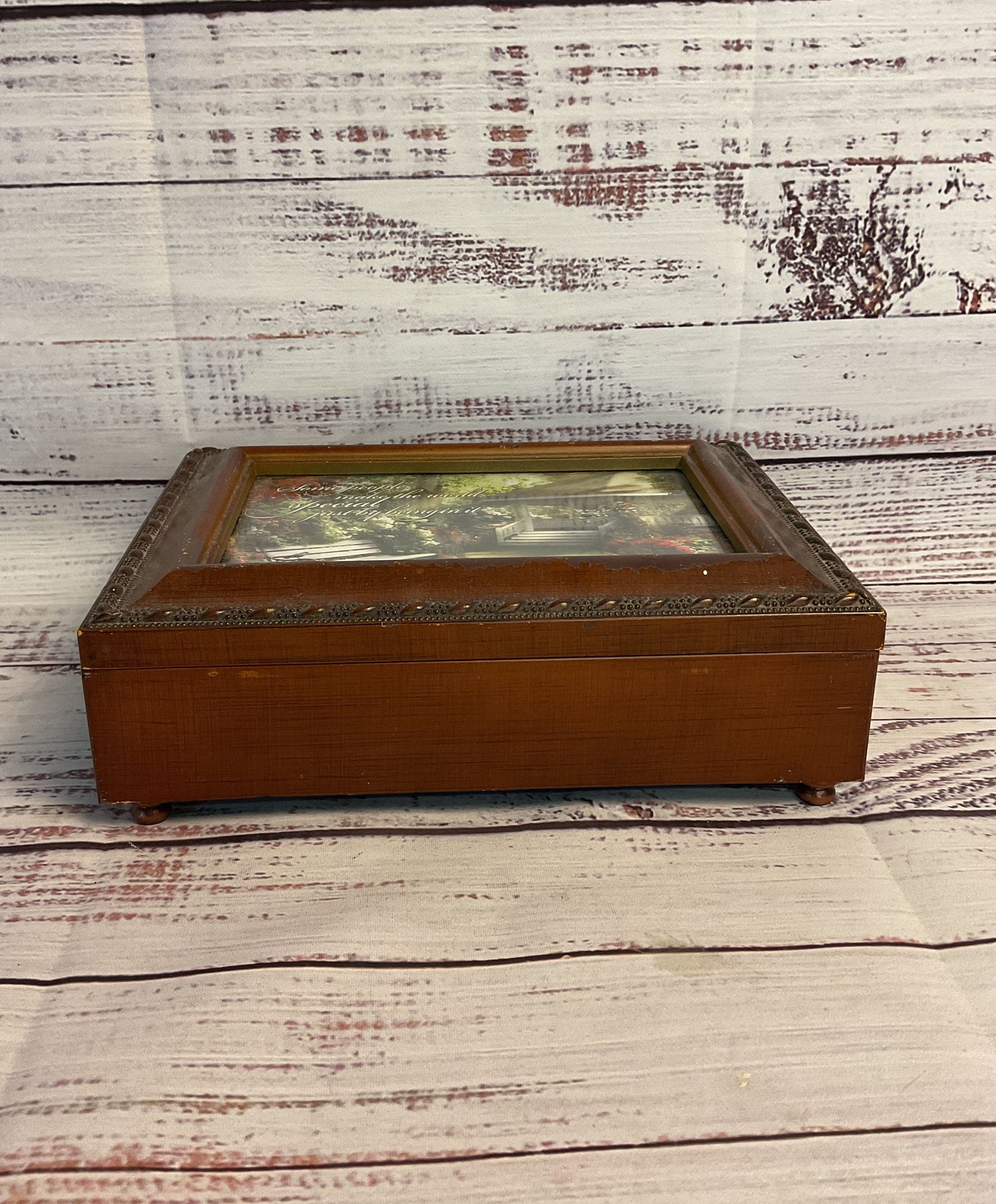Sankyo Brown Music Jewelry Box