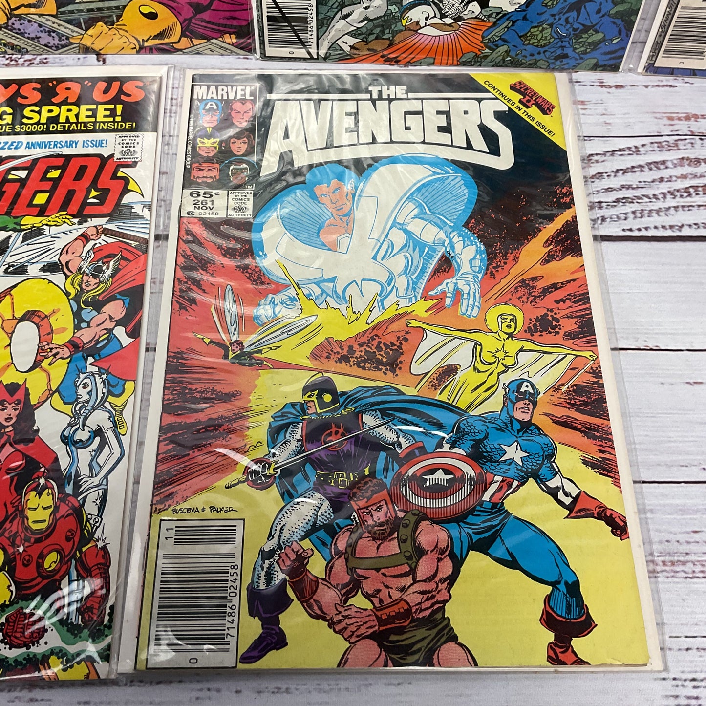 The Avengers #101,174,191,192,200,261 Lot Of 6 Marvel Comic Books