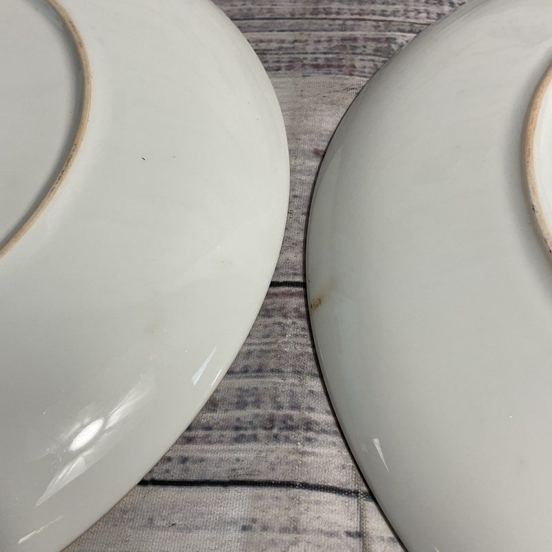 2 Pc. Koshida Satsuma Thousand Flower 10" Charger Plates Hand Painted Millefiori