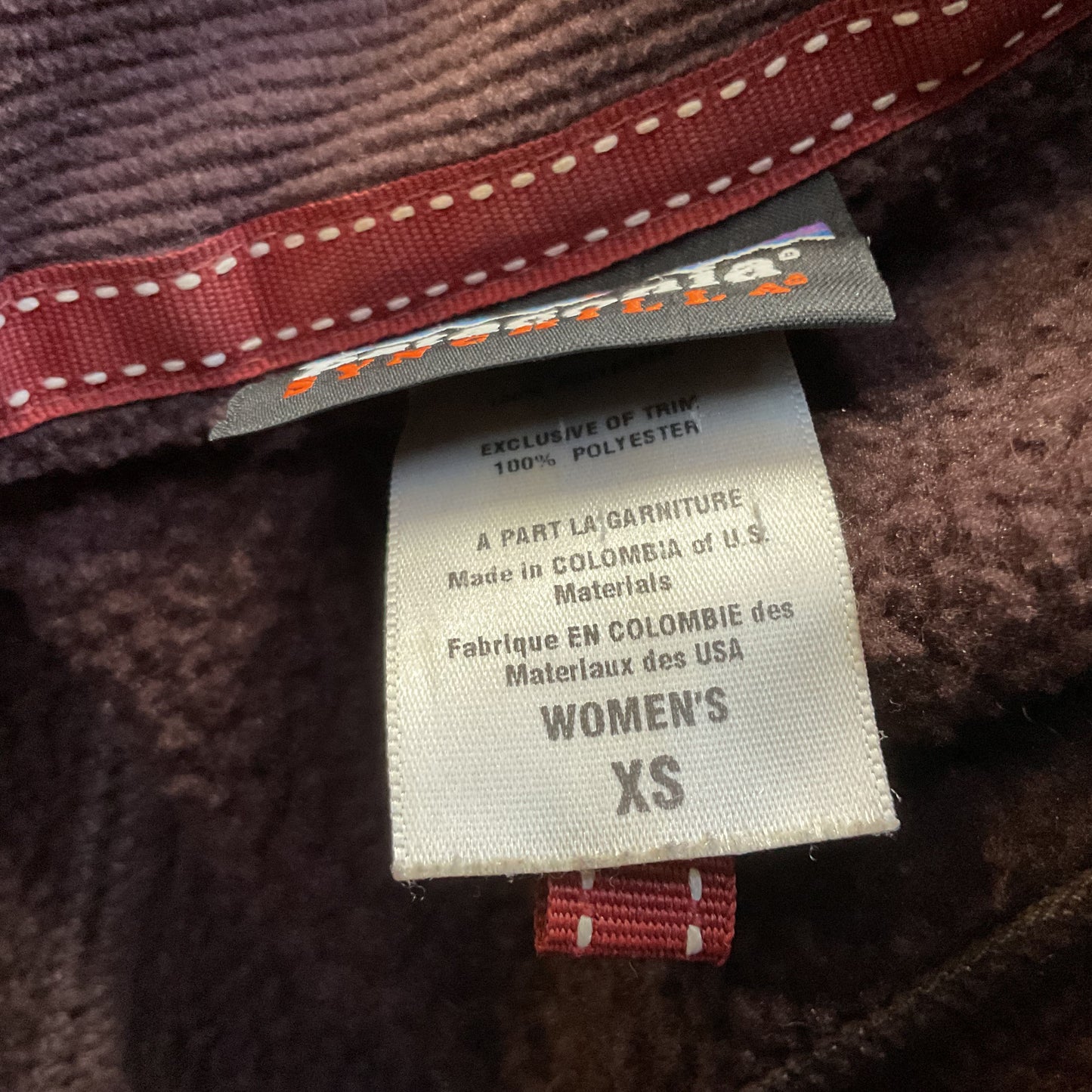 PATAGONIA Women's Brown Zip Up Fleece Jacket- SZ XS