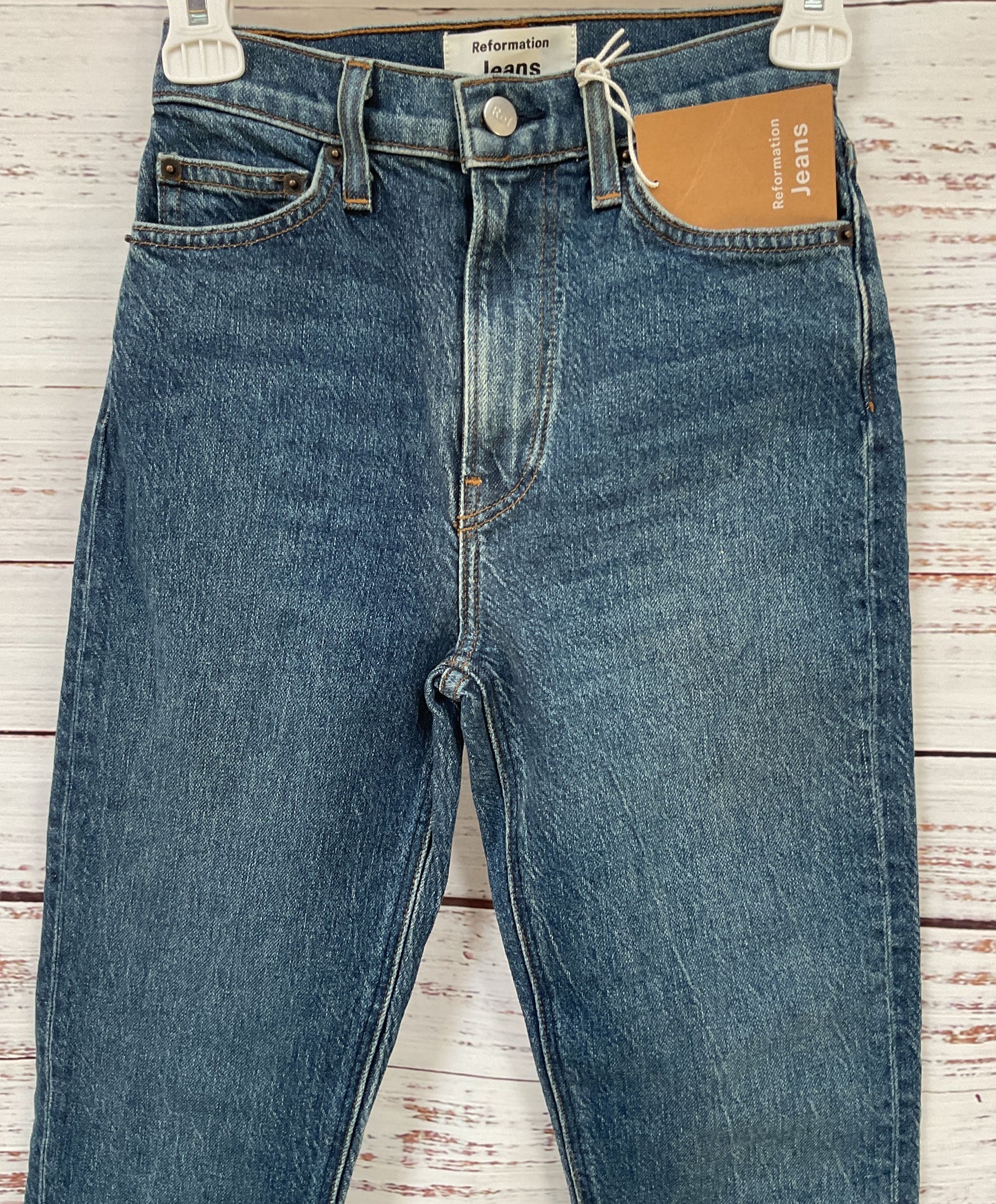 Reformation Liza Women's Newport High Waisted Straight Leg Jeans Size 23
