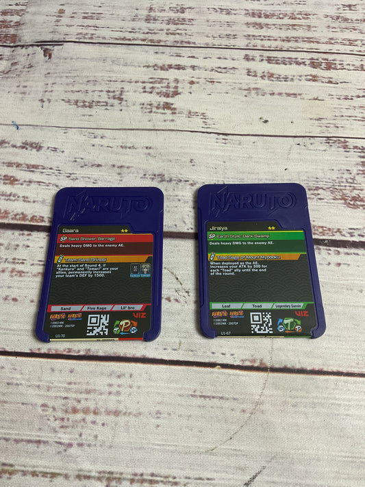 Collectible Naruto Plastic Chip Cards Jiraiya And Gaara