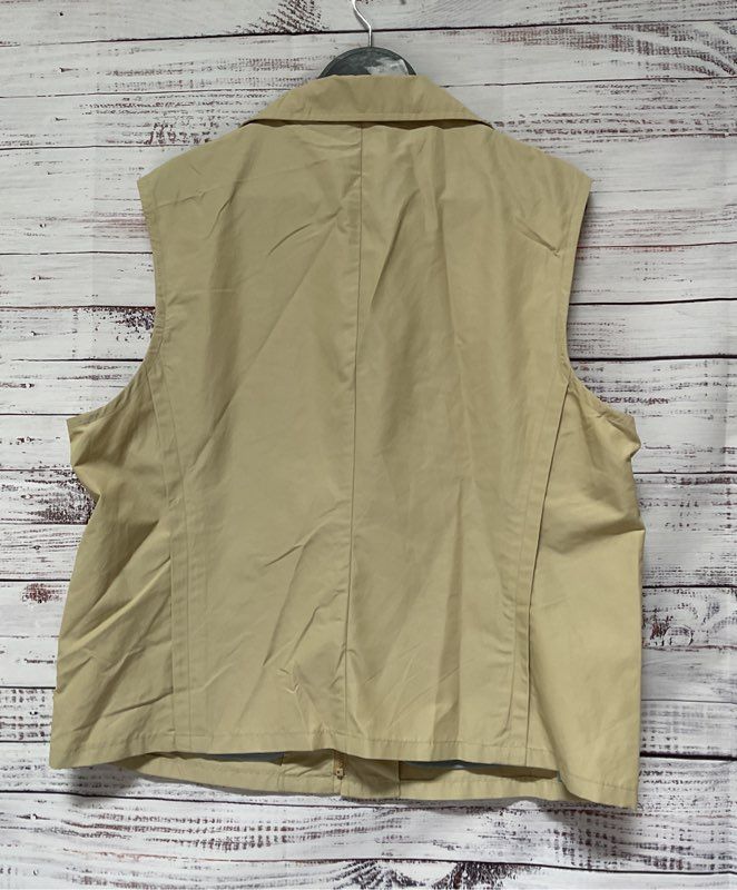 Women's Faconnable Khaki Nylon Vest Size XL
