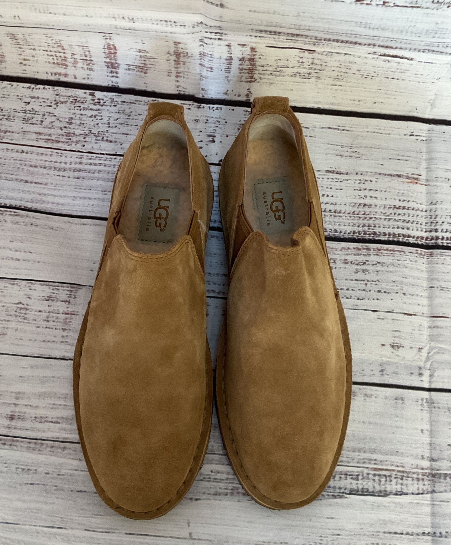 UGG Suede Leather Camellia Slip On Loafers Brown 5.5