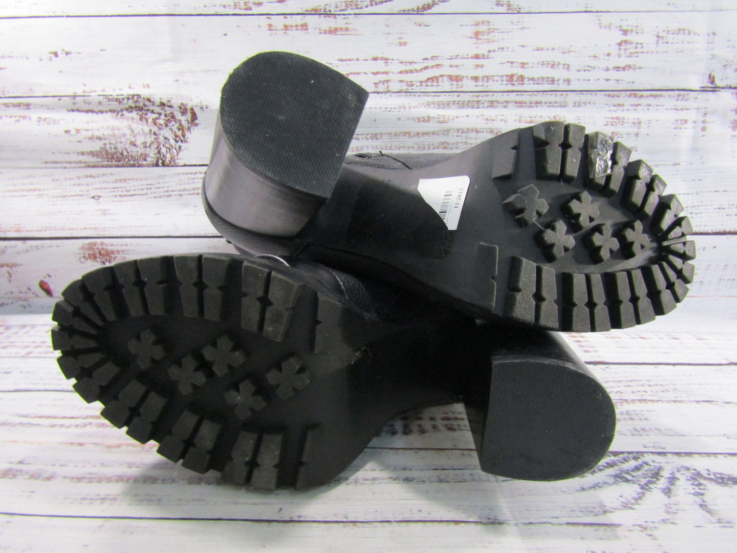 Steve Madden Laurie Women's Black Leather Ankle Zip Boots Size 8